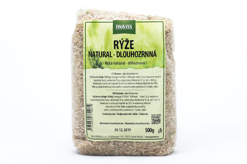 Rýže dlouhozrnná natural 500 g PROVITA