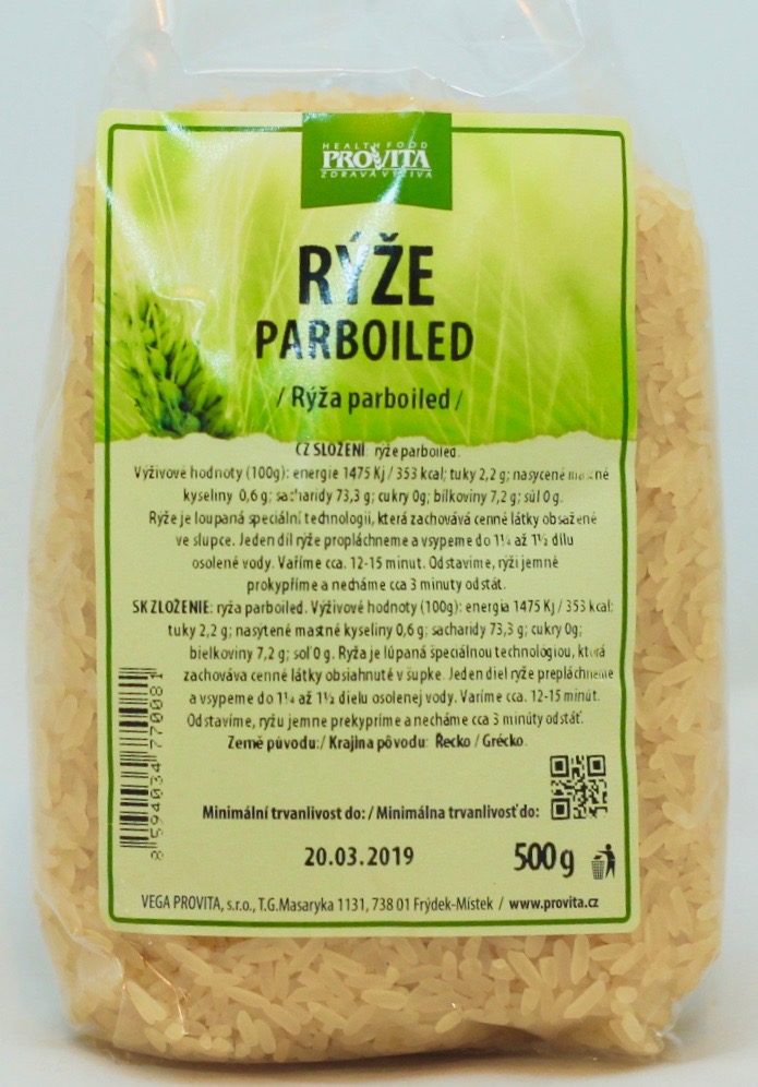 Rýže parboiled 500 g PROVITA