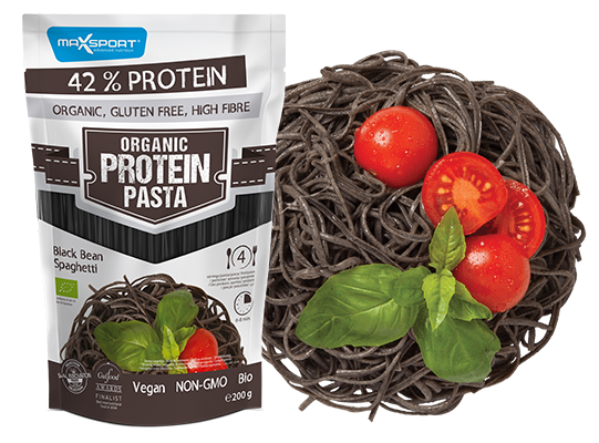 Fotografie MaxSport Protein pasta černá fazole BIO 200 g