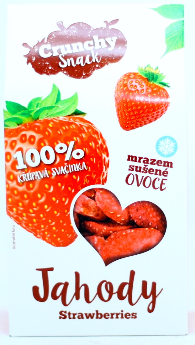 Ovoce lyofilizované jahody plátky 20 g CRUNCHY SNACK