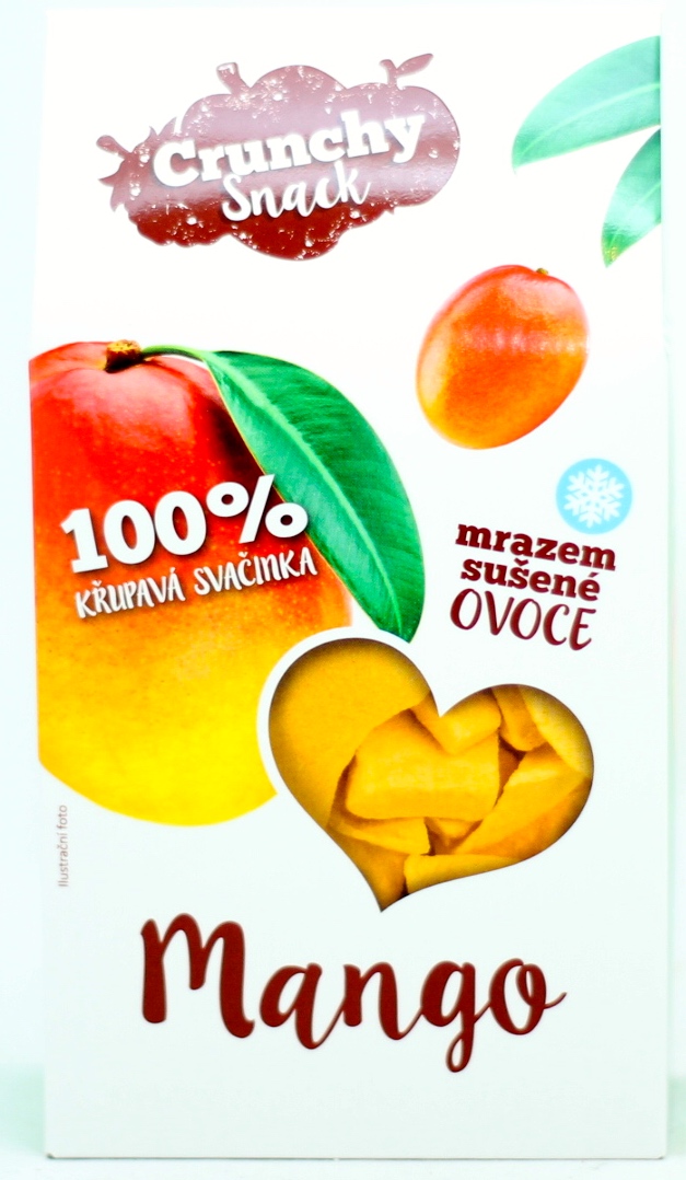 Fotografie Ovoce lyofilizované mango plátky 20 g CRUNCHY SNACK