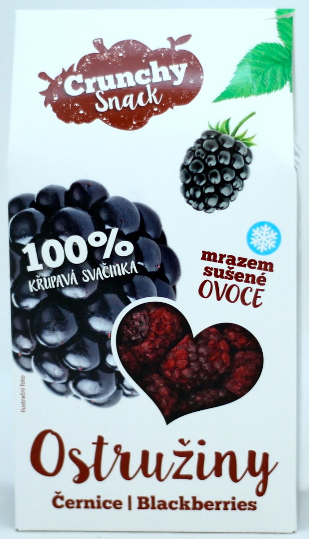 Ovoce lyofilizované ostružiny 20 g CRUNCHY SNACK