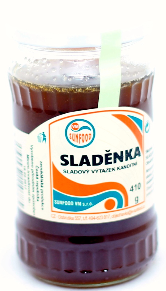 Fotografie Sunfood Sladěnka - ječmenný slad, sklo 410 g