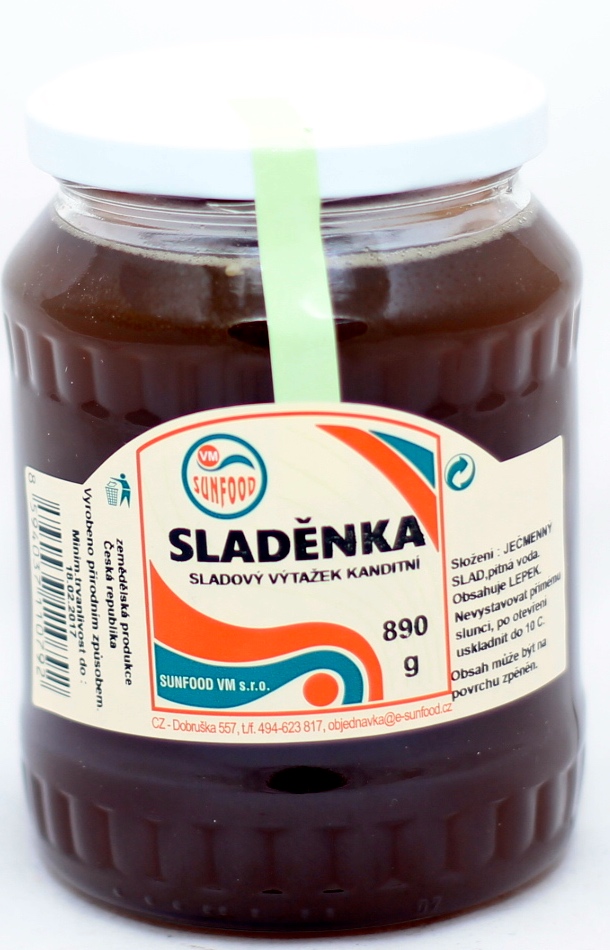 Fotografie Sunfood Sladěnka - ječmenný slad, sklo 890 g