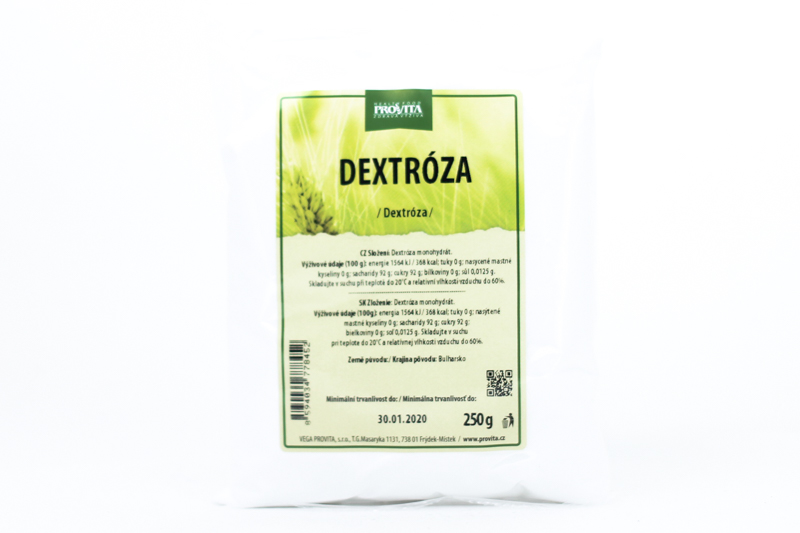 Fotografie Dextróza 250 g PROVITA