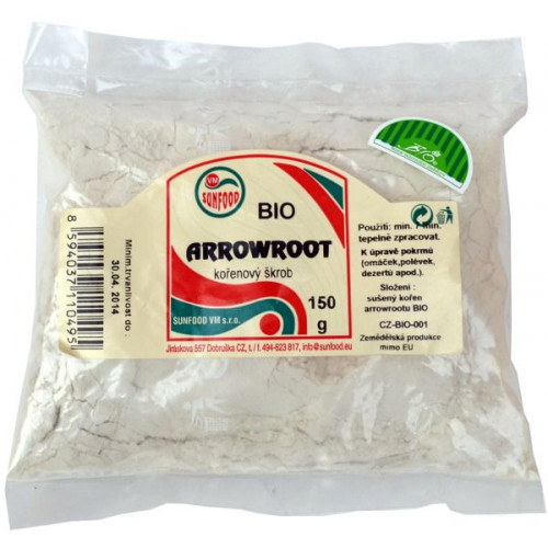 Arrowrooth kořenový škrob 150 g BIO SUNFOOD