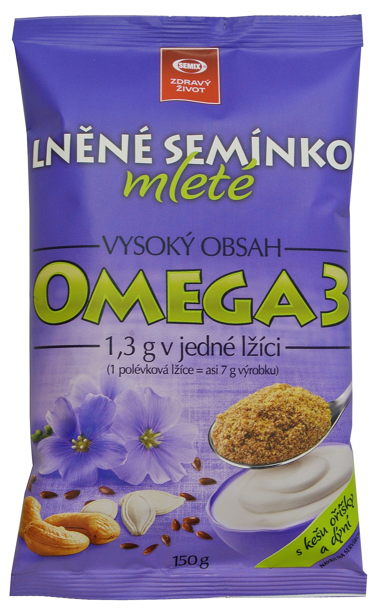 Lněné semínko mleté ochucená 150 g SEMIX