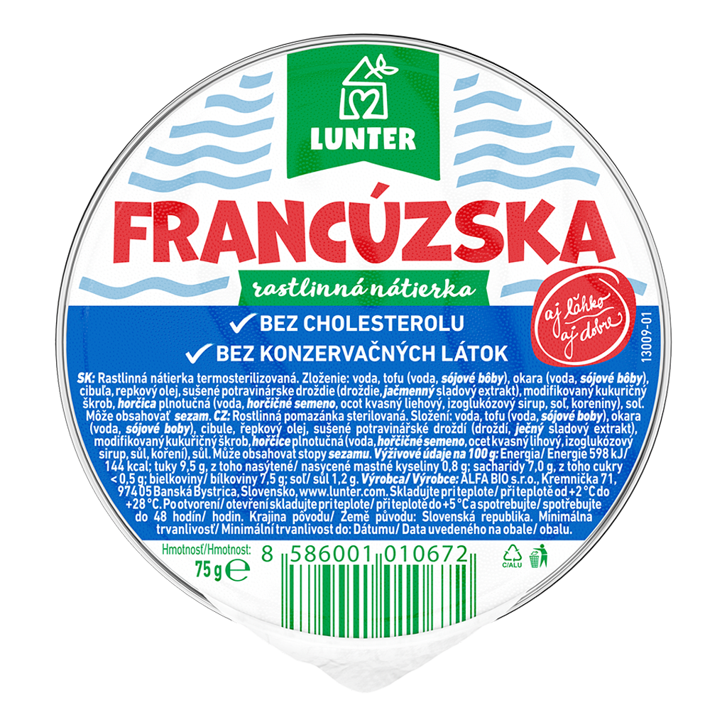 Pomazánka francouzská 75 g LUNTER