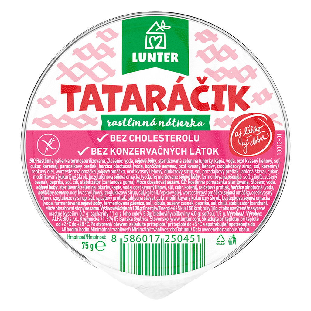 Pomazánka tataráček 75 g LUNTER