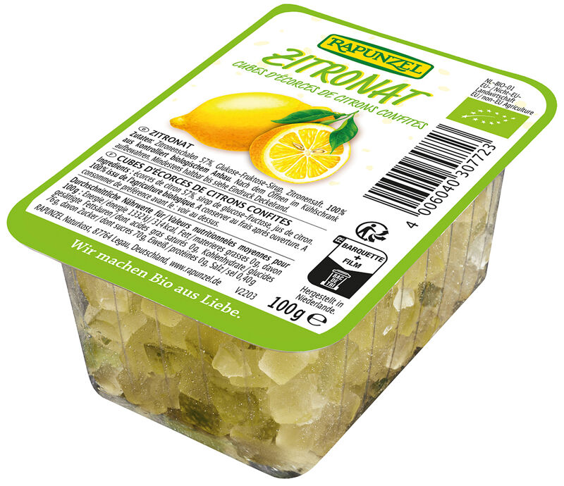 Kandovaná citrónová kůra RAPUNZEL 100 g BIO