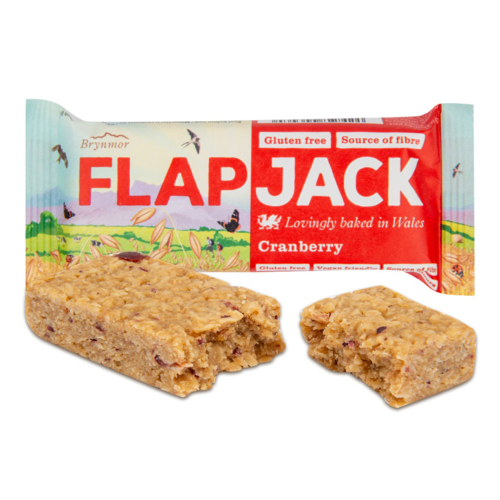Flapjack ovesný brusinka bezlepkový BRYNMOR 80 g