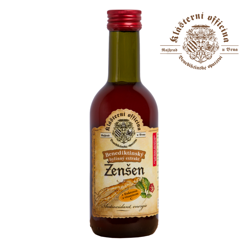 Bylinkový sirup ženšen KLÁŠTERNÍ OFFICÍNA 290 g
