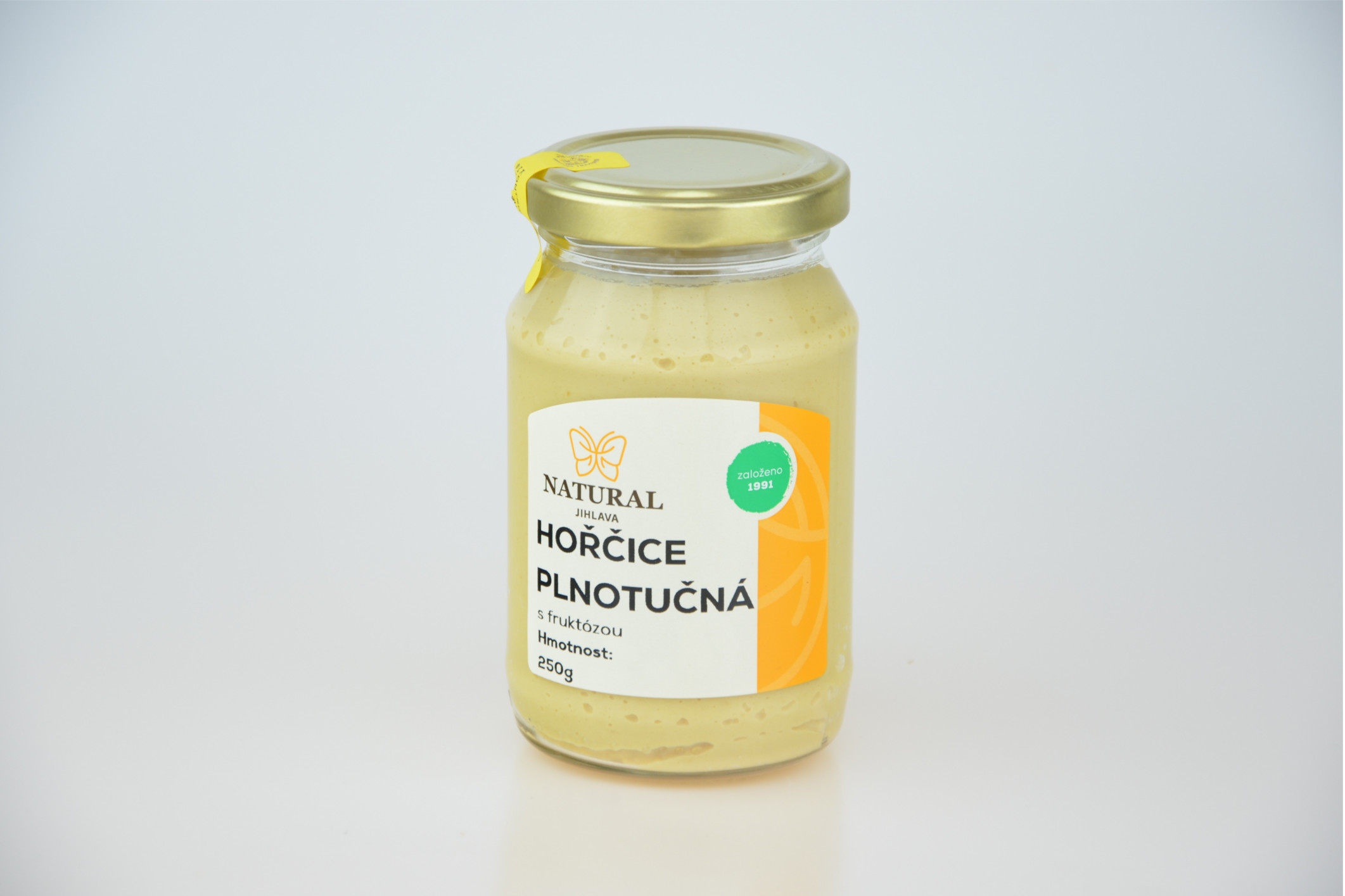 Hořčice plnotučná s fruktózou NATURAL 250 g