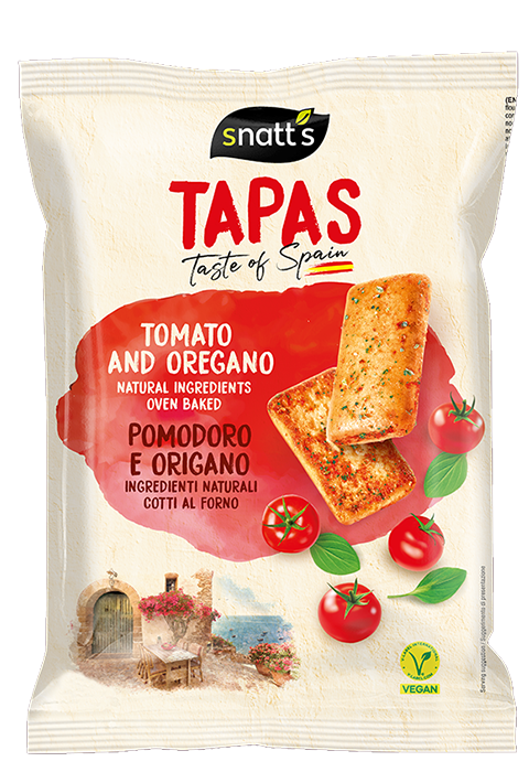 TAPAS chlebíčky tomato, oregano 120 g SNATT'S