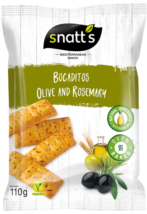 TAPAS chlebíčky olivy, rozmarýn 110 g SNATT'S