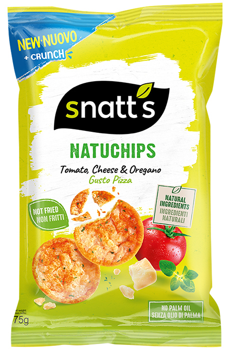 NATUCHIPS tomato, sýr, oregáno 75 g SNATT'S