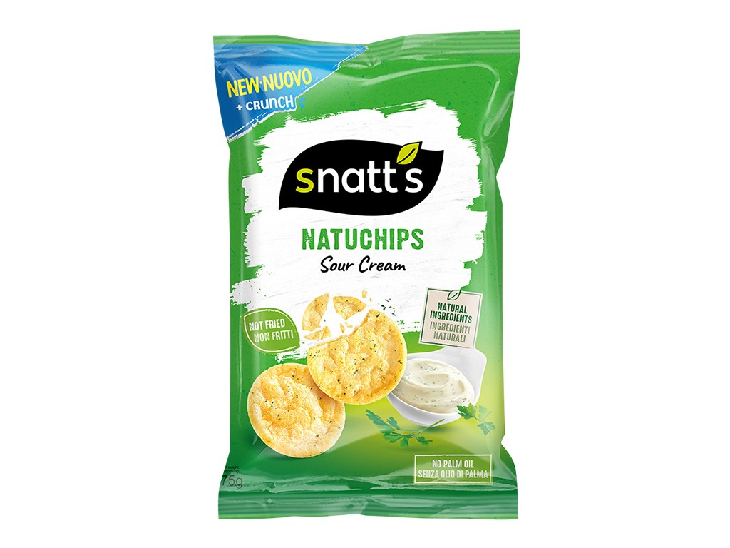 NATUCHIPS zakysaná smetana, petržel 75 g SNATT'S