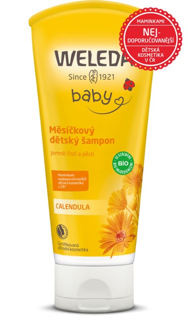 Fotografie WELEDA Měsíčkový mycí krém a šampon 200 ml