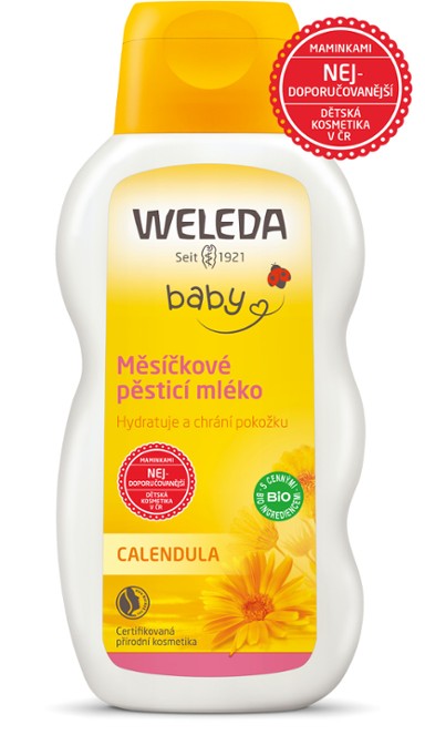 Fotografie Weleda Měsíčkové pěsticí mléko 200 ml Weleda A132:kWD095