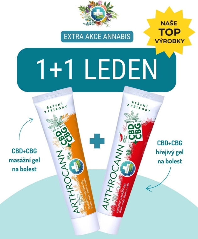 ARTHROCANN gel masážní s CBD+CBG 75 ml