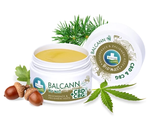 BALCANN BIO konopná mast CBD+CBG 50 ml