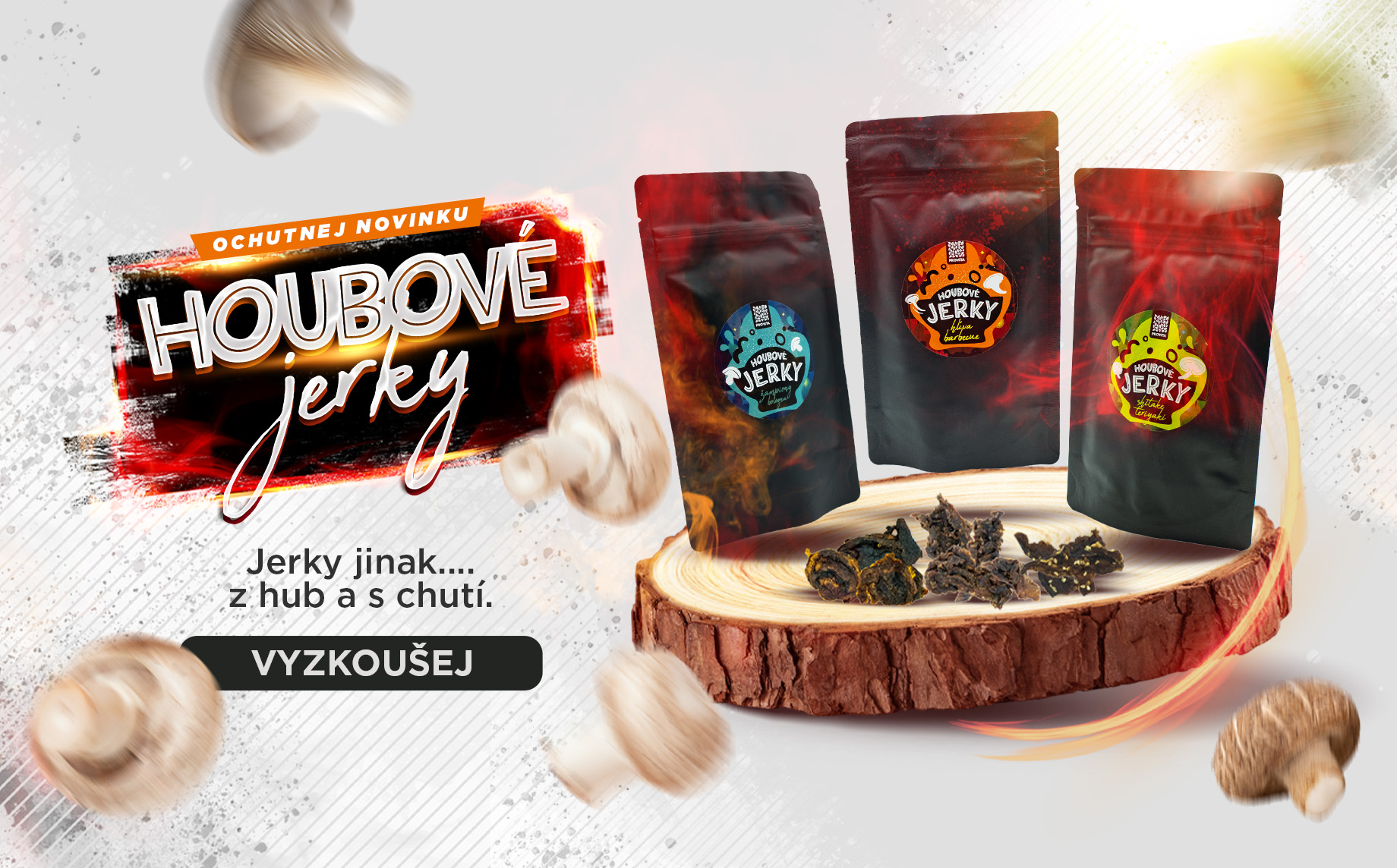 Houbové jerky