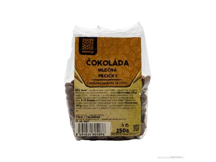 Čokoláda mléčná pecičky 250g PROVITA