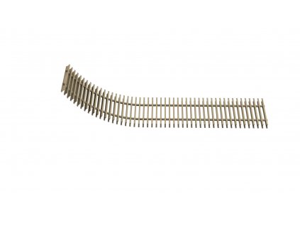 Grille roll-up, aluminium, anodized light bronze