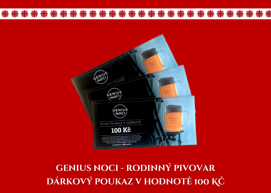 Dárková poukázka na pivo Genius noci