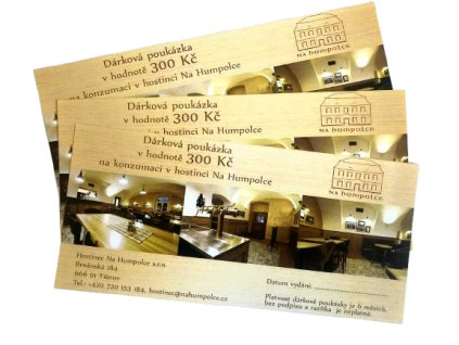 Dárková poukázka do hostince Na Humpolce
