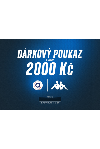darkovy poukaz artis v hodnote 2000 kc