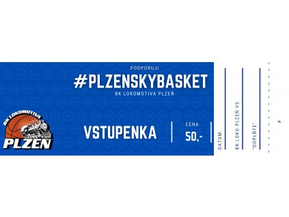 A-tým Vstupenka - BK Loko Plzeň x USK Praha "B"