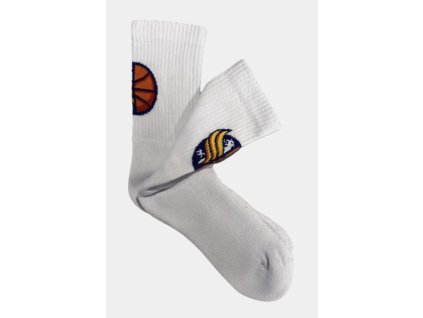 Bílé sportovní ponožky BK OPAVA
