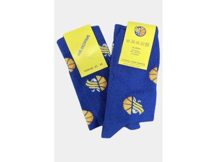 Modré společenské ponožky BK OPAVA