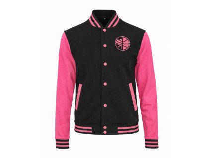 Černorůžová mikina COLLEGE JACKET BK OPAVA unisex