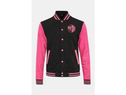 Černorůžová mikina COLLEGE JACKET BK OPAVA