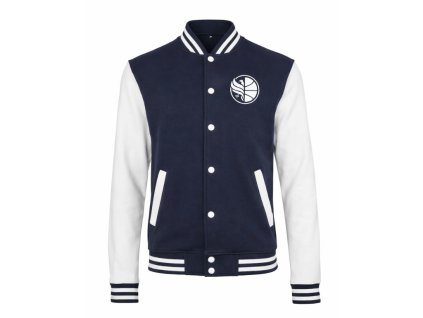 Modrobílá mikina COLLEGE JACKET BK OPAVA dětská