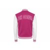 Růžovobílá mikina COLLEGE JACKET BK OPAVA dětská (1)