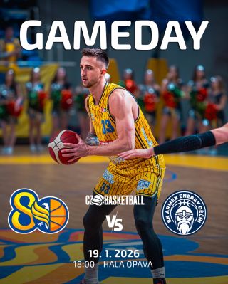 💛 GAMEDAY 💙 Už dnes pokračujeme! V prvním zápase čtvrtfinále Českého poháru přivítáme @bkdecin Přijďte nás podpořit...