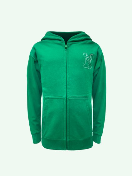 bohemians fanshop mikina zelena detska klokan vysivka