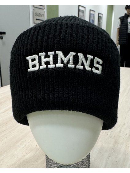 Čepice černá - nápis BHMNS