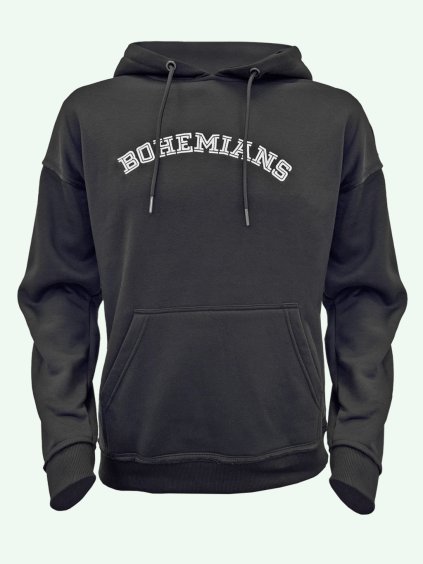 bohemians fanshop cerna mikina napis bohemians 01