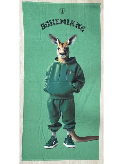 Osuška zelená - Klokan v mikině