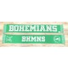 Šála zelená - bílý nápis Bohemians