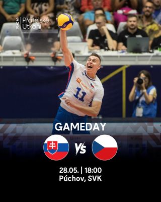 Dnes nás čeká první ze dvou utkání proti Slovensku! 🏐 Utkání můžete sledovat na slovenské TV @joj_sport 📺