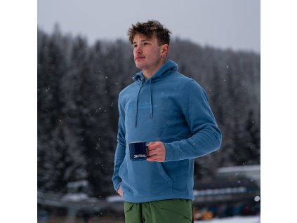 Mikina pánská s kapucí - Logo Czech Ski & Snowboard, norská m.
