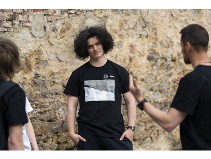 Triko pánské - Výstup na vrchol černé