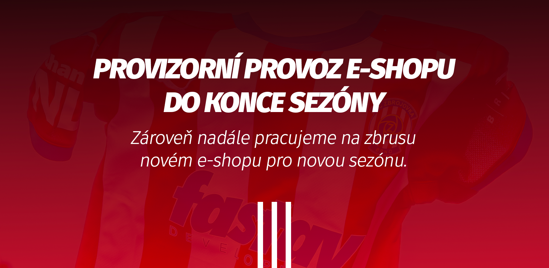 E-shop Fanshopu běží v provizorním provozu