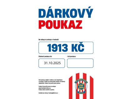 poukaz fanshop zbrojovka brno 1913 31.10.