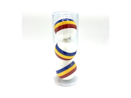 Set vánočních ozdob v trikolóře